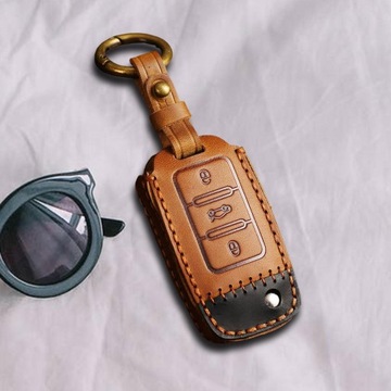 Car Key Case brelok do kluczyka Brązowy