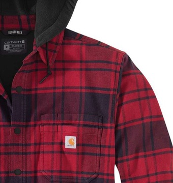 Koszula Kurtka Carhartt Rugged Flannel Oxblood