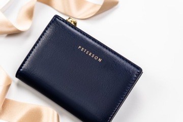 Peterson klasyczny portfel damski na karty RFID + pudełko