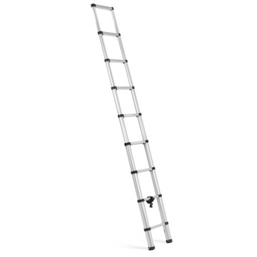 DRABINA TELESKOPOWA - 8 STOPNI - ALUMINIOWA - WYSOKOŚĆ: 0,75 - 2,60 M