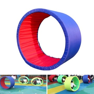 Krąg do pełzania, sprzęt do treningu sensorycznego, rekwizyty do gier, interaktywny niebieski