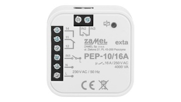 Moduł przekaźnika bezpotencjałowego dopuszkowy 16A 230V PEP-10/16A EXT10000
