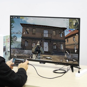 Видеокабель от USB TYPE-C к HDMI 1,8м + зарядка Изображение экрана 4К с телефона