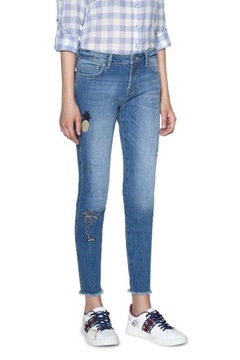 Desigual damskie spodnie jeans rurki 26 jak XS