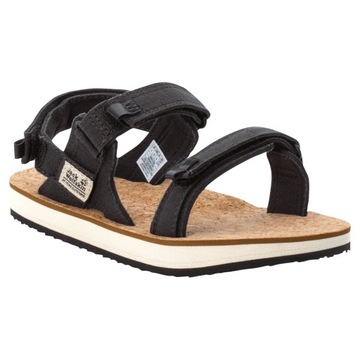 JACK WOLFSKIN Sandały Ecostride 2 Sandal W 4051771 Phantom/Cork