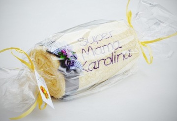 Prezent na DZIEŃ MAMY Ręcznik z Haftem Imieniem