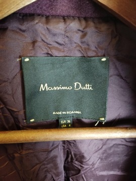 Massimo Dutti ciepły płaszcz z kapturem EUR 36