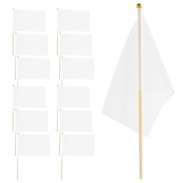 Ręka macha flagą Decor Puste flagi Małe Mini