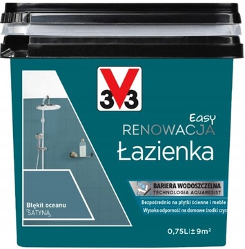 V33 EASY RENOWACJA DO ŁAZIENKI BŁĘKIT OCEANU 0,75L