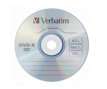 Czysta płyta DVD-R 4,7GB Verbatim 1szt.