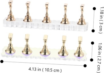 2 комплекта декора для ногтей, подставка для накладных ногтей, передняя полка для дисплея