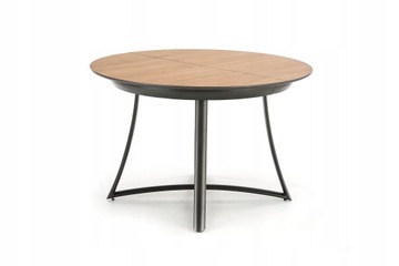 СТОЛ MORETTI ЗОЛОТОЙ ДУБ АНТРАЦИТ 118-148x118 ХАЛЬМАР