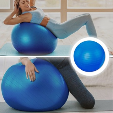 ГИМНАСТИЧЕСКИЙ МЯЧ ДЛЯ РЕАБИЛИТАЦИОННЫХ УПРАЖНЕНИЙ 75см ФИТНЕС-НАСОС ДЛЯ УКРЕПЛЕНИЯ