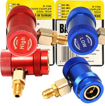 SZYBKOZŁĄCZKI ZŁĄCZA KLIMATYZACJI ADAPTER R1234YF