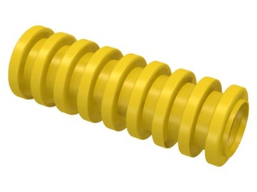 Lego 78c03 rurka karbowana żółta 2,4cm 4szt