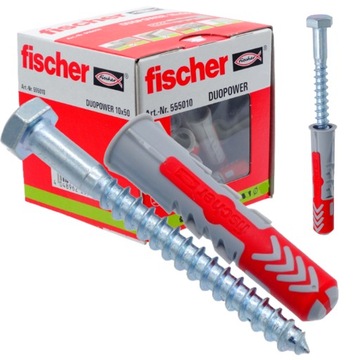 FISCHER kołki kołek duopower 10x80 + wkręty 25szt