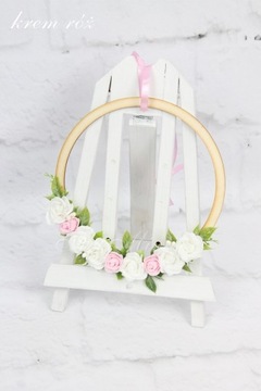 Цветочный венок-обруч для украшения дома в стиле ЦВЕТА