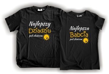2 KOSZULKI ZESTAW DZIEŃ BABCI I DZIADKA PREZENT