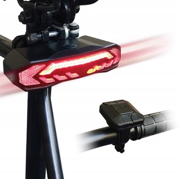 LAMPKA ROWEROWA KIERUNKOWSKAZ KLAKSON ALARM 110dB