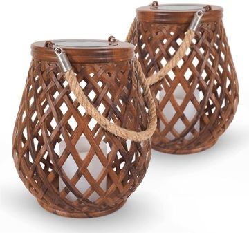 Gadgy СОЛНЕЧНАЯ ЛАМПА САДОВАЯ ЛАМПА ИЗ РАТАНА 1 ШТ.