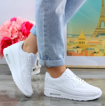 Женские кроссовки спортивная обувь SNEAKERS WHITE AIR System 38