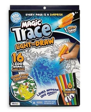 MAGIC TRACE Zestaw startowy PROJEKTOR Podświetlaj i rysuj MOTYWY ZWIERZĄT