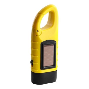 LED Lamp Rechargeable Torch Solar Crank Yellow