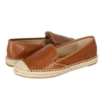 RALPH LAUREN - ESPADRYLE LOGO SKÓRA / 38