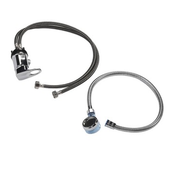 Набор с распылителем для шампуня 70 см. Смеситель 70 см. Мягкий шланг JE