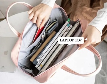 Torba ELBE Aktówka Z Paskiem Na Ramię Laptop 15,6 cali Teczka Ochronna