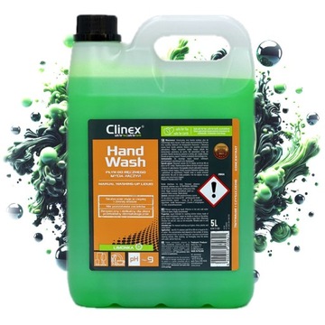 Płyn do mycia naczyń CLINEX HANDWASH 5L o zapachu limonki - Zapas