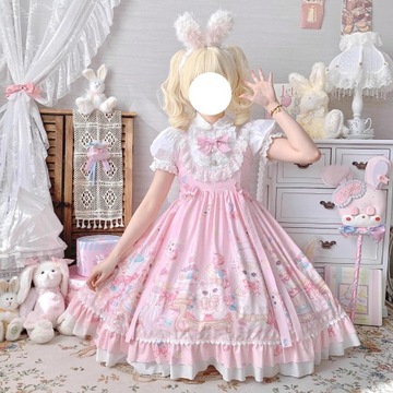 SUKIENKA LOLITA HARAJUKU JAPOŃSKA KAWAII UROCZA DZIEWCZĘCA NA PREZENT