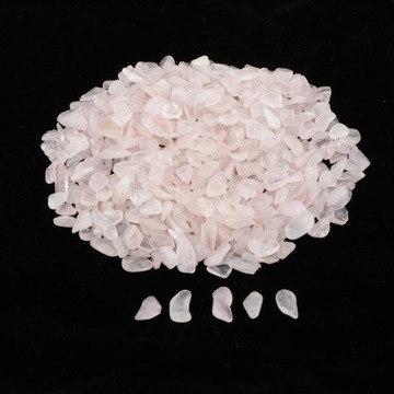 100g Różowy kryał kwarcu spadających