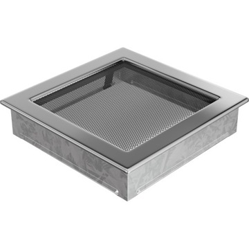 КОМПЛЕКТ КАМИННОЙ РЕШЕТКИ 22Х22 + НИКЕЛИРОВАННЫЙ КАРМАН