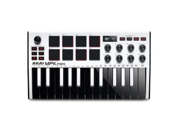 Клавиатура управления AKAI MPK Mini MK3, белая