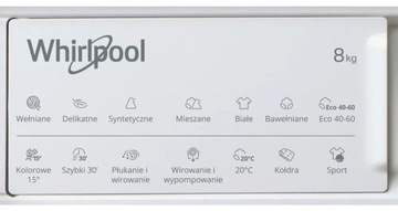 Стиральная машина WHIRLPOOL BIWMWG81485PL 8 кг класс B 70 дБ 14 фронтальных программ