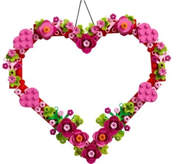 klocki LEGO CREATOR 40638 OZDOBA W KSZTAŁCIE SERCA SERDUSZKO KWIATY