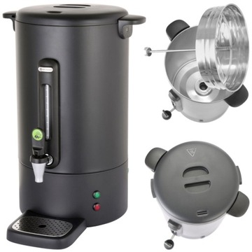 Zaparzacz perkolator do kawy z niekapiącym kranikiem czarny Concept Line 13
