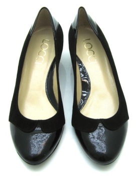 ЖЕНСКИЕ ЧЕРНЫЕ КОЖАНЫЕ ТУФЛИ НА УДОБНОМ КАБЛУКЕ 37