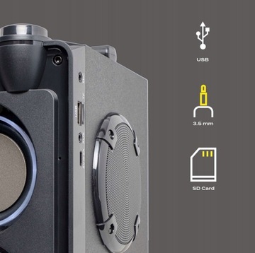 БЕСПРОВОДНОЙ ДИНАМИК BLUETOOTH SOUNDBEAT 5.0 USB SD AUX РАДИО КАРАОКЕ