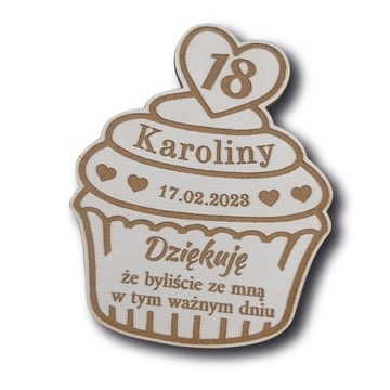 MAGNES podziękowanie dla gości 18 20 30 40 białe