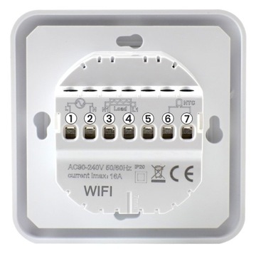 СЕНСОРНЫЙ ТЕРМОСТАТ-КОНТРОЛЛЕР 16А WIFI 24/7 ЦИФРОВОЙ