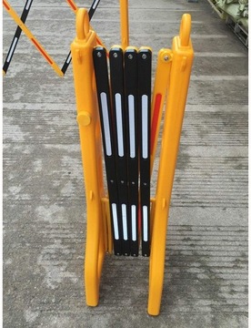 НОЖНИЦЫ БАРЬЕР ГАРМОНИКА СКЛАДНОЙ ДОРОЖНЫЙ ШАРЬЕР 2,5м ПВХ СВЕТООТРАЖАЮЩИЙ ЖЕЛТЫЙ