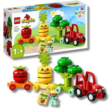 KLOCKI LEGO DUPLO TRAKTOR Z WARZYWAMI I OWOCAMI DLA 1,5 LAT POCIĄG DUPLO