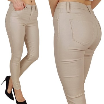 Corel Amsterdam Spodnie rurki z\u0142oto W stylu casual Moda Spodnie Spodnie rurki 