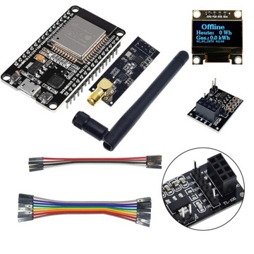 OpenDTU для Hoymiles DIY Kit Display SSD1306 ESP32 NRF24L01 Антенное гнездо