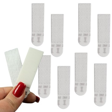 НАБОР ИЗ 4 ПАР САМОКЛЕЯЩИХСЯ ЗАЛИПОК, НЕИНВАЗИВНЫЙ БЕЗ ИНСТРУМЕНТОВ