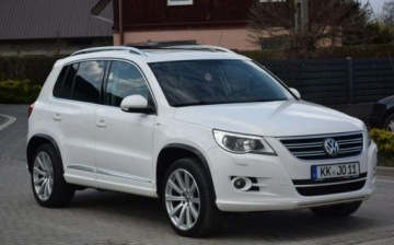 Volkswagen Tiguan I SUV 2.0 TDI CR DPF 170KM 2009 Volkswagen Tiguan 2.0TDI R-LINE 4x4 Navi Kamera 2 KPL ALU Oryginal Lakier
