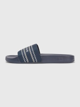 Damskie Klapki Webbing Slide Tommy Hilfiger Granatowy 39 FW0FW07153 DW6