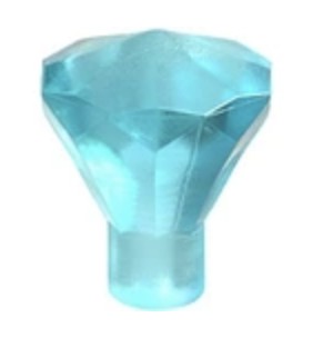 LEGO Diament Kryształ Jasny Niebieski Transparent